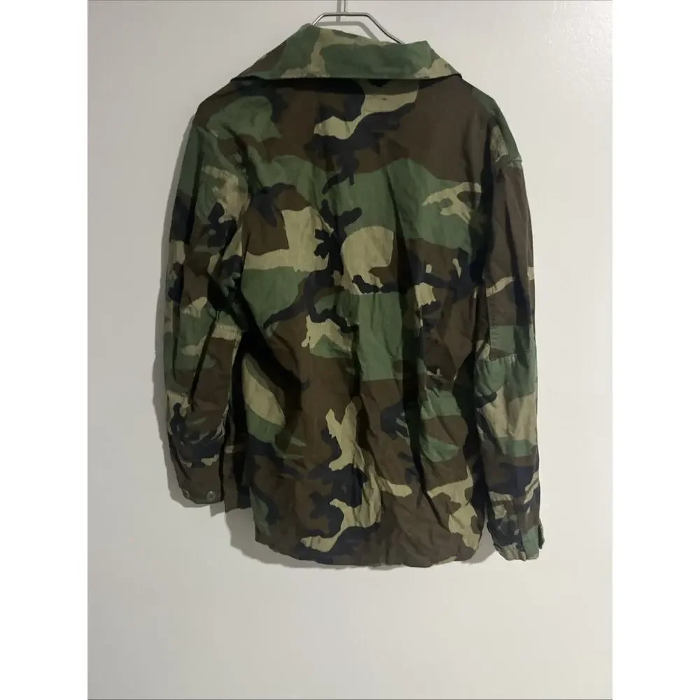 US Military Woodland BDU Combat Coat Jacket Medium Regular Ripstop Selma USA